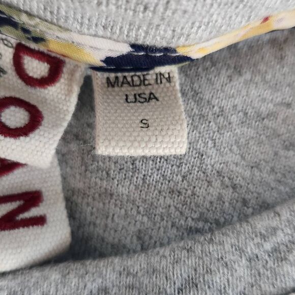 Dolan Left Coast Collection Gray Metallic Textured Knit Sweatshirt Size Small - Picture 6 of 7